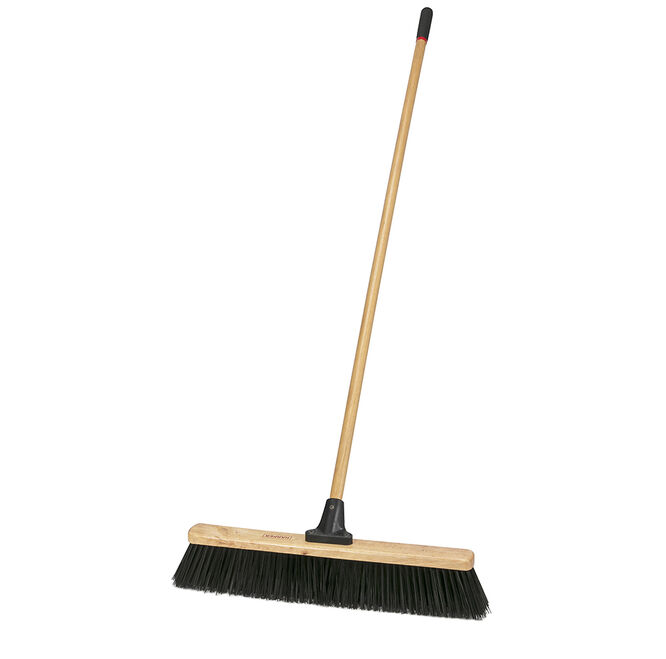 24  IN Outdoor Use Heavy-Duty Push Broom With  Unbreakable Connector