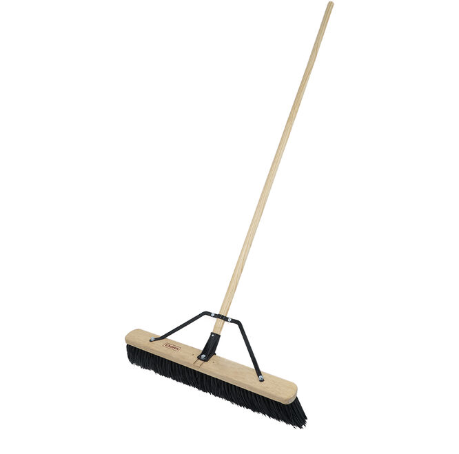 24 IN Outdoor Use Heavy-Duty Push Broom with Broom Bolt-On Connector