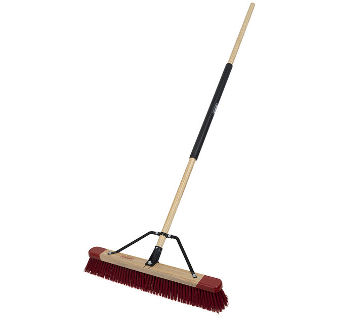24 IN Premium Red-End Wet and Dry Push Broom