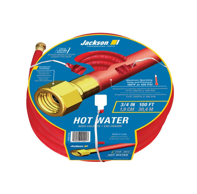 Hot Water Rubber Hose 100-ft x 3/4-in