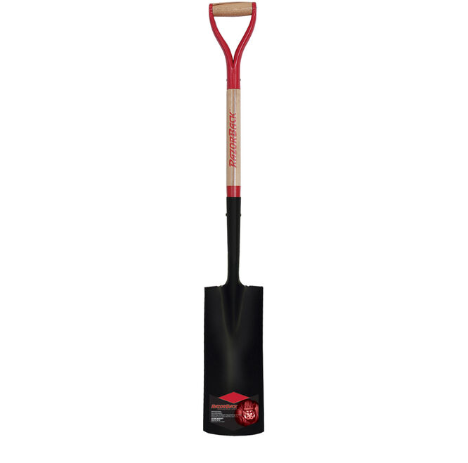 16-in Post Spade with Wood Handle and D-Grip