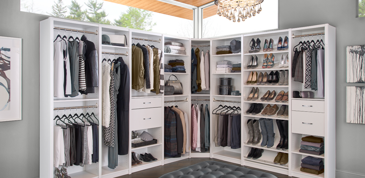 When you have a closet as beautiful as this SpaceCreations one, you’ll want to sit back and admire it!